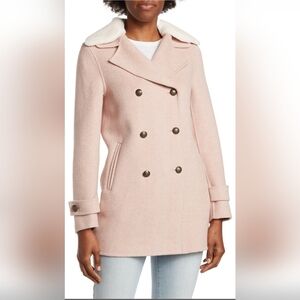Belle & Bloom Liberty Faux Shearling  Collar Coat.
